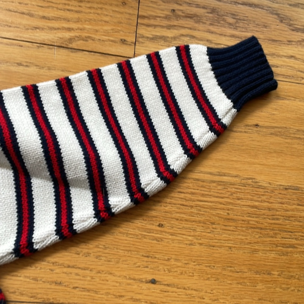 Bella Bliss Boys Americana Stripe Half-Zip Sweater - Picture 3 of 5